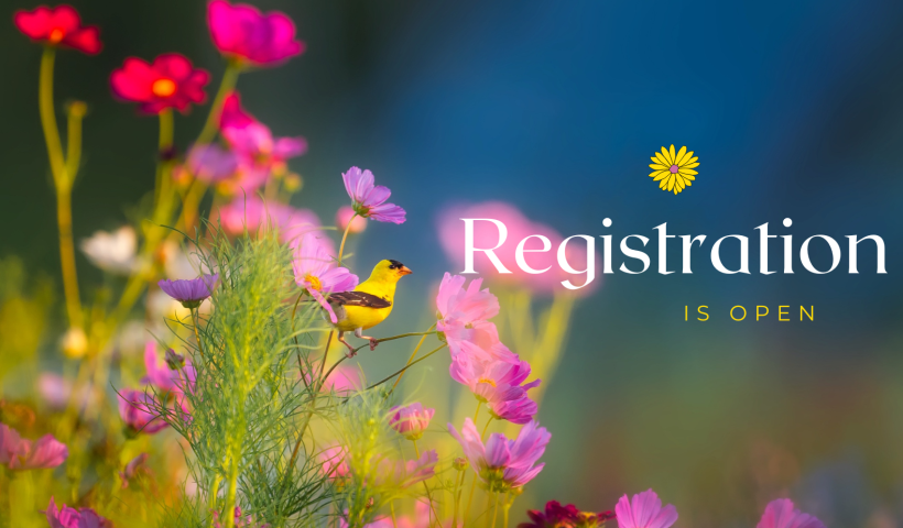 bird and flowers registration