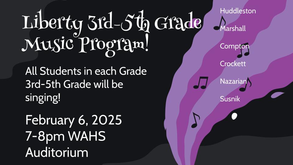 music program for 3rd-5th graders