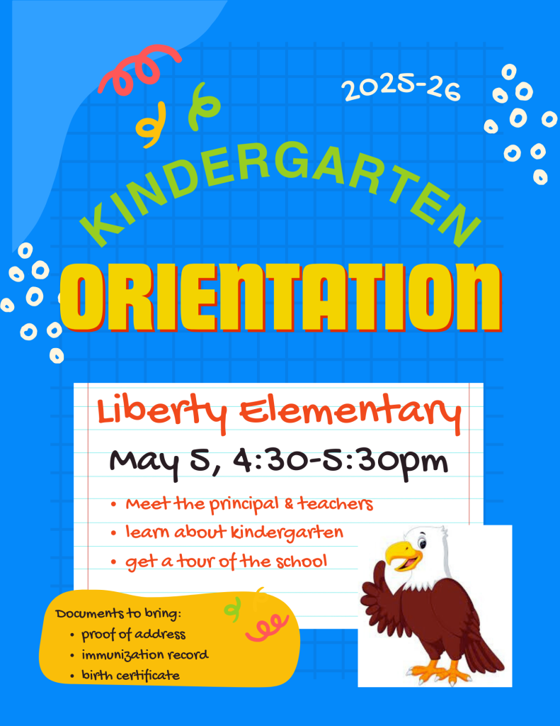 liberty elementary may 5, 4:30-5:30pm